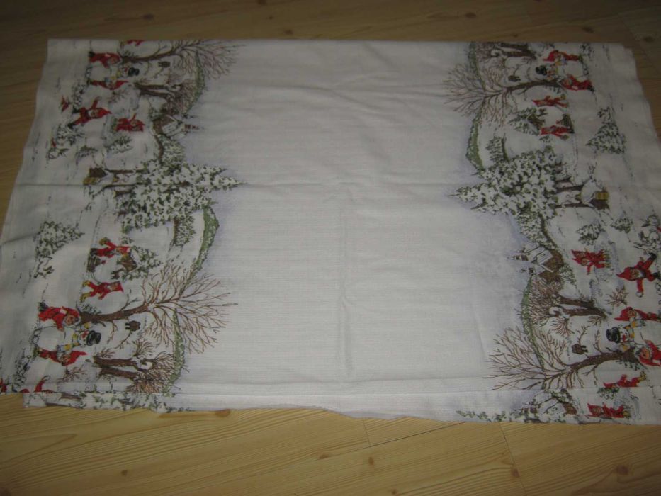 Materiał kolekcja świąteczna na lambrekiny obrus 120 / 315 cm