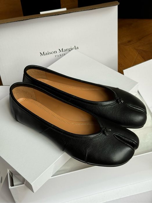 Чорні балетки таби Tabi Ballerinas Maison Margiela