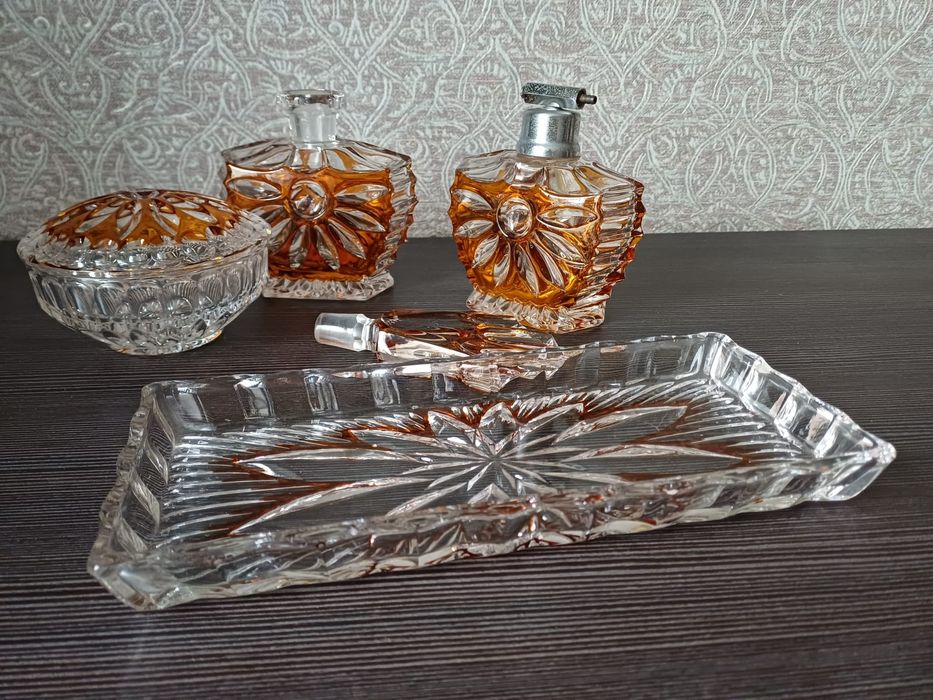 Тарілка Набір Кришталь 24%Pb Germany Вінтаж