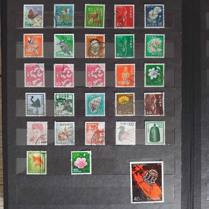 Znaczki Pocztowe Japonia Chiny Węgry Niemcy Guinea Inne Stare (271)