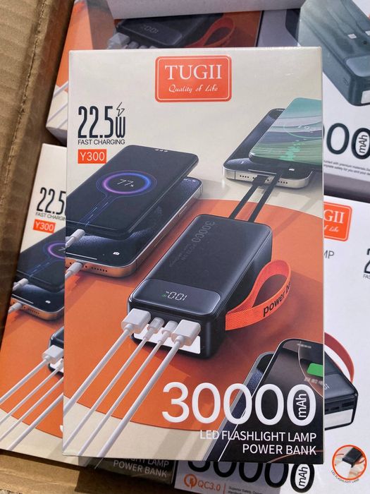 Є ОПТ.Повербанк(power bank) Tugii  Y300 30000мАг 22.5W для ЗСУ