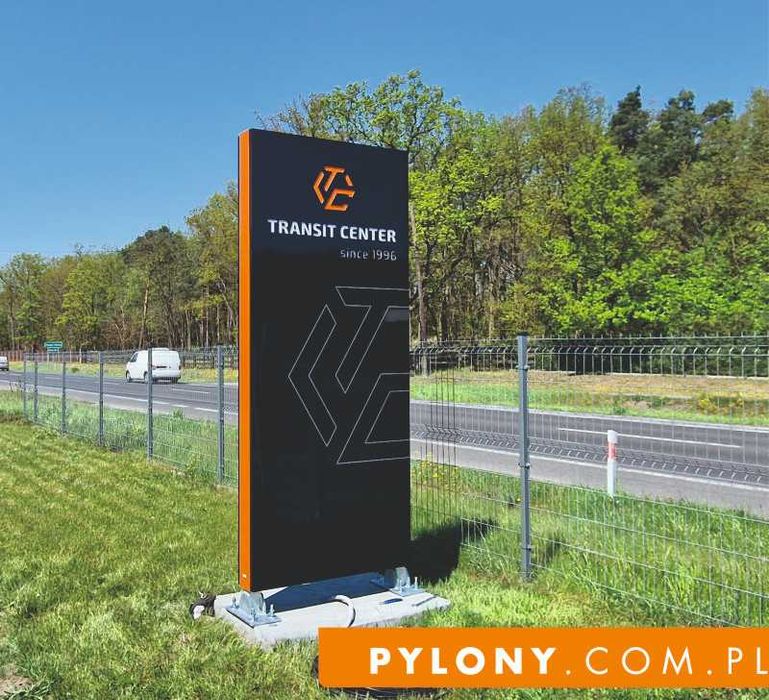 pylon reklamowy 3 m LED  baner reklama Producent/ PRODUCENT / rys .kon