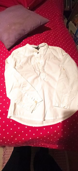 Conjunto camisa branca e calças ganha 3_4 anos zara kids