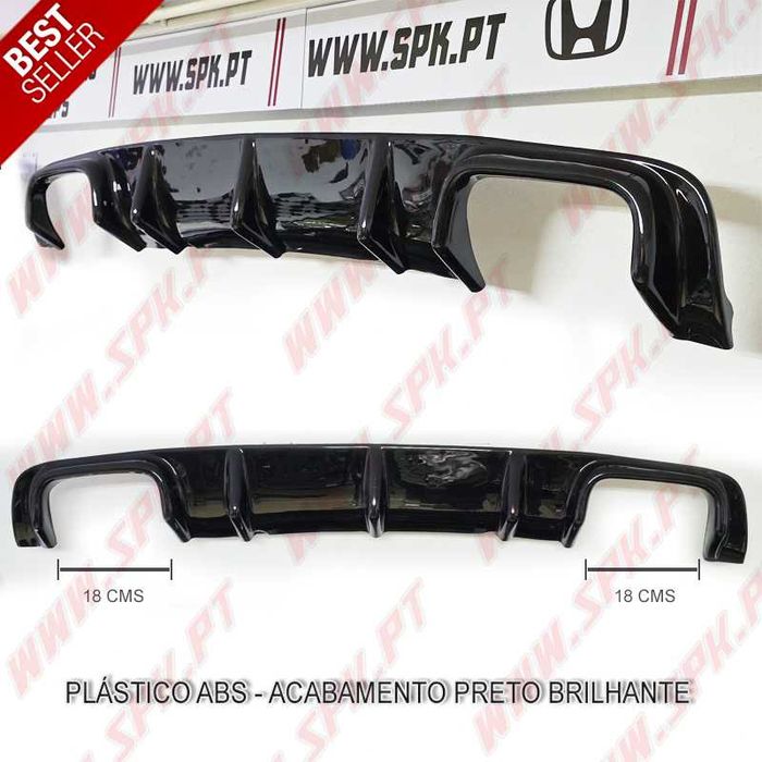 [PORTES GRÁTIS]* DIFUSOR TRASEIRO BMW Serie 5 - E39 (BLACK GLOSS)