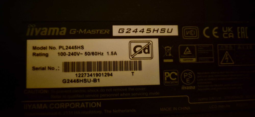 Monitor IIYAMA G-Master G2445HSU