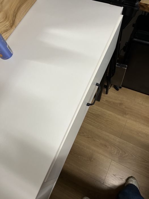 Toaletka do makijażu | lustro z żarówkami | lustro z ramą z jesiona