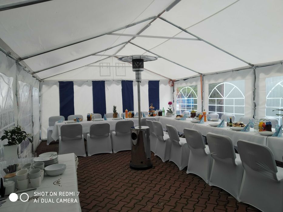 Namiot eventowy 5x10 6x12 wynajem ławy biesiadne stołki atrakcje