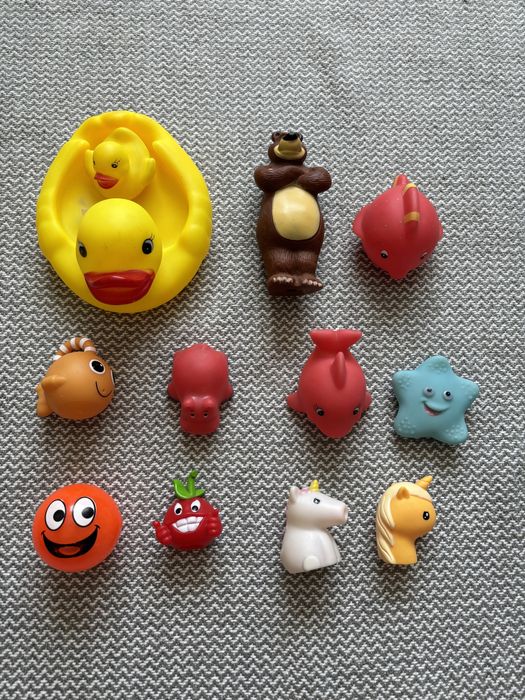 Іграшки для купання 12 шт. игрушки для купания в ванной резиновы