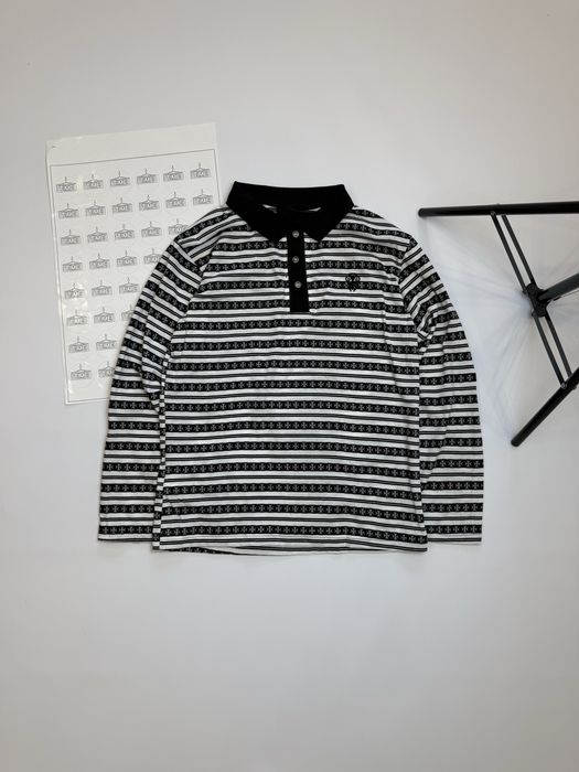 Chrome Hearts Polo Longsleeve / лонгслів лонг поло футболка з довгим рукавом хром хартс / кром картс лонгслив футболка с длинным рукавом с крестом