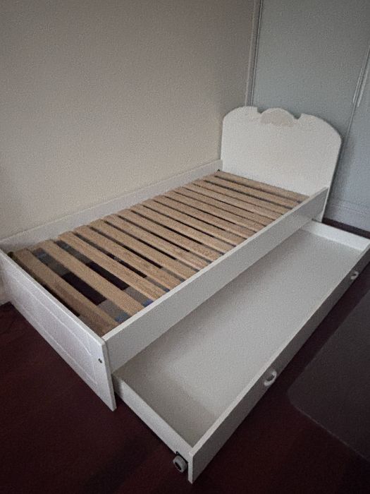 Łóżko młodzieżowe Bianko Fiori Meblik