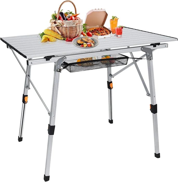 Składany stół kempingowy z aluminiową ramą