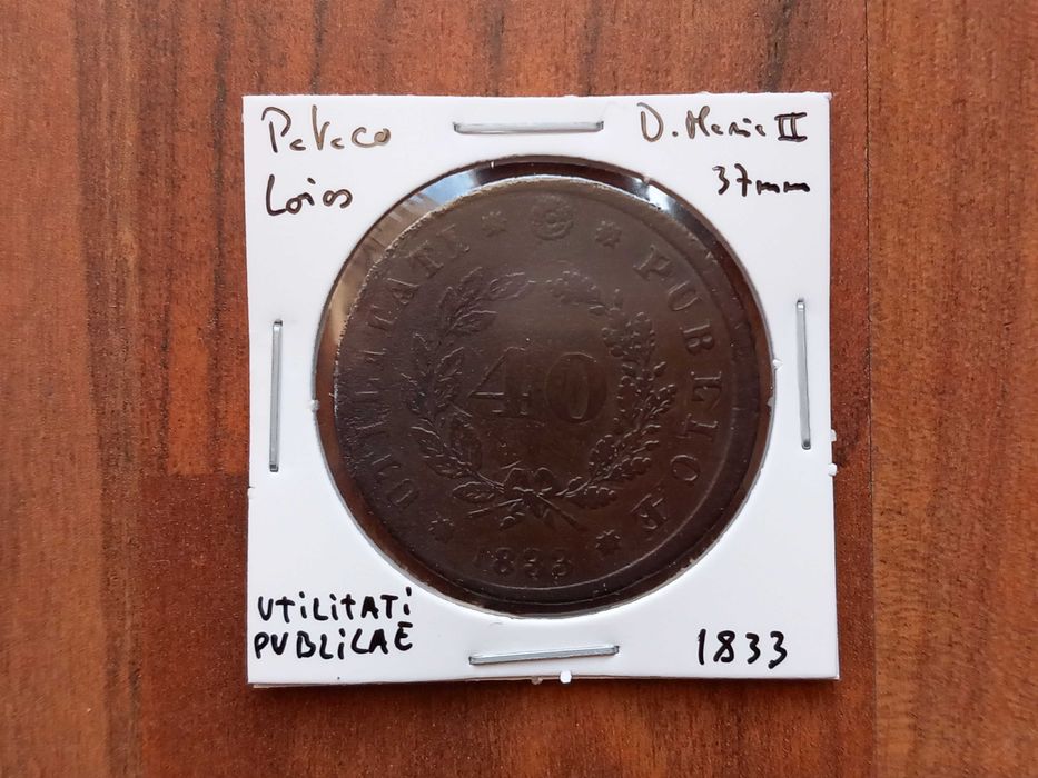 Moeda Pataco 1833 D. Maria II - Loios