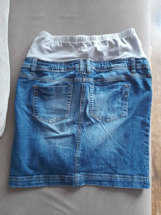 Spódnica ciążowa, rozmiar 38, jeansowa