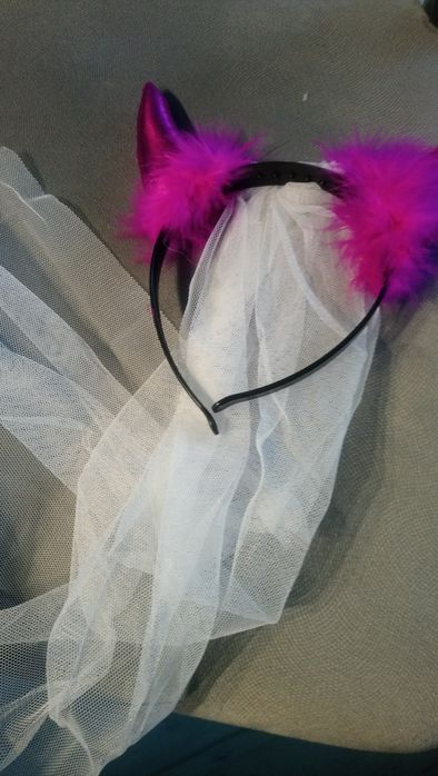 Opaska rogi z welonem