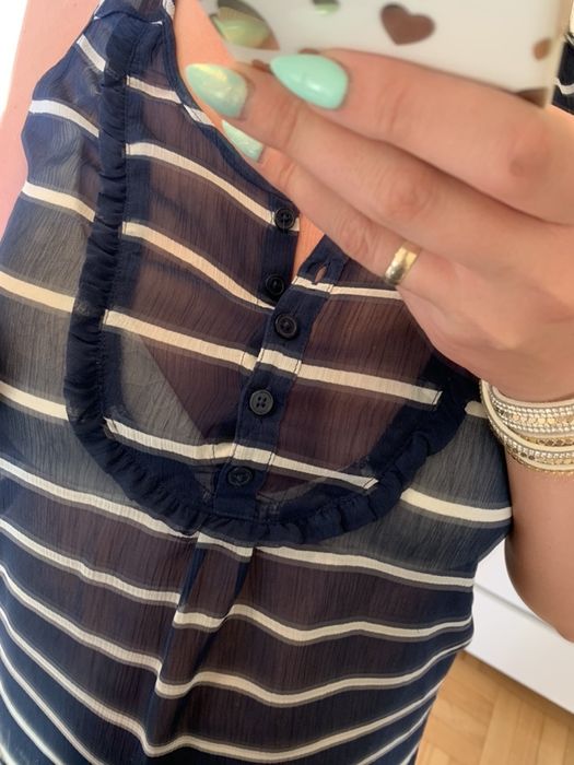 Gap bluzka marynarska w paski cienka na lato S