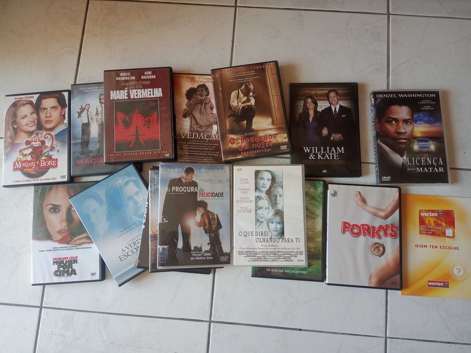 Colecção 25 filmes em DVD - 0,50 € cada (ou menos se comprar mais!)