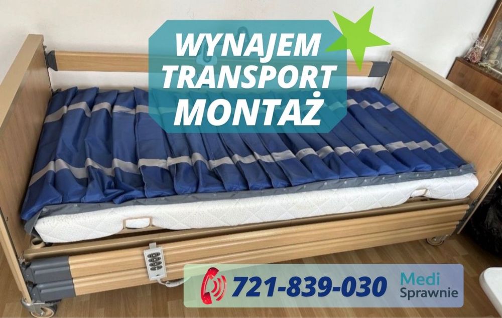Łóżko rehabilitacyjne DOSTAWA ortopedyczne medyczne Szklarska  MONTAŻ WYNAJEM w 24h Zgorzelec Lubań Jelenia Góra Bolesławiec Lwówek Złotoryja Karpacz