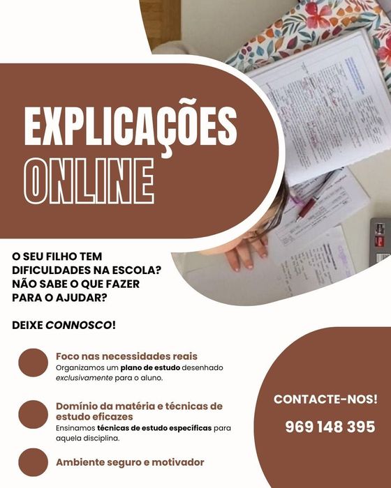 Explicações Particulares 3.º ciclo e Ensino Secundário