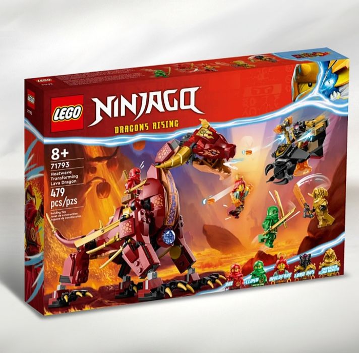 Лего Ніндзяго 71793 Вулканічний дракон, що трансформує Хітвейва lego