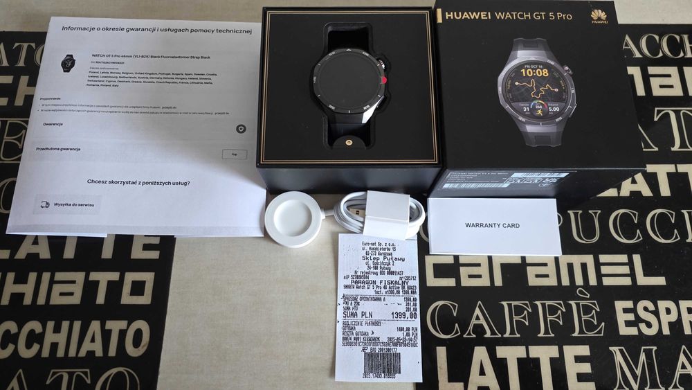 HUAWEI WATCH GT 5 PRO 46mm Active  NOWY NIEAKTYWOWANY gwar.24M!komplet
