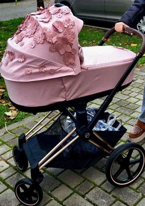 Люлька Cybex Priam 4.0 simply flowers pink