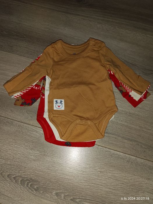Body r 56-3pak  świąteczne