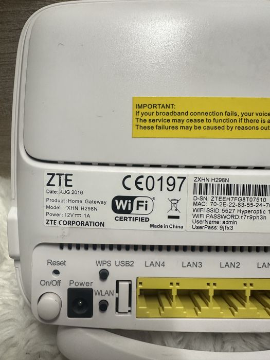 Router Hyperoptic