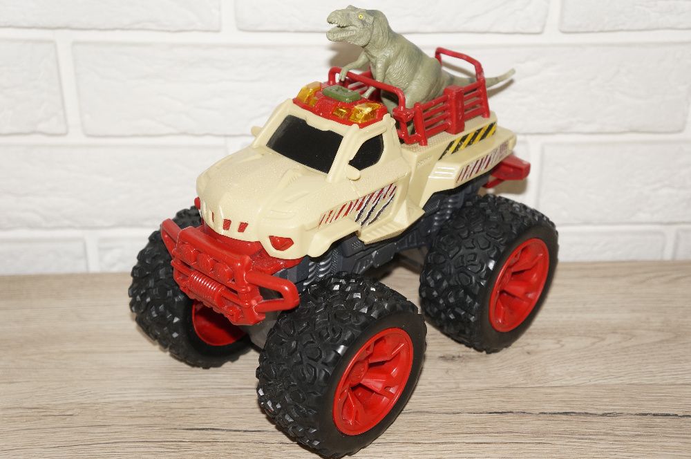 samochód terenowy + Dinozaur światło dźwięk Dino Chaser Dickie Toys