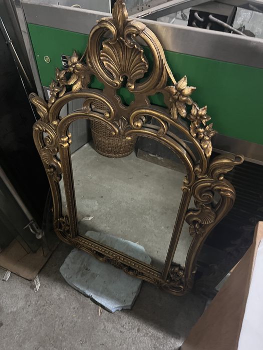Espelho antigo talha dourada Luis XV impecável