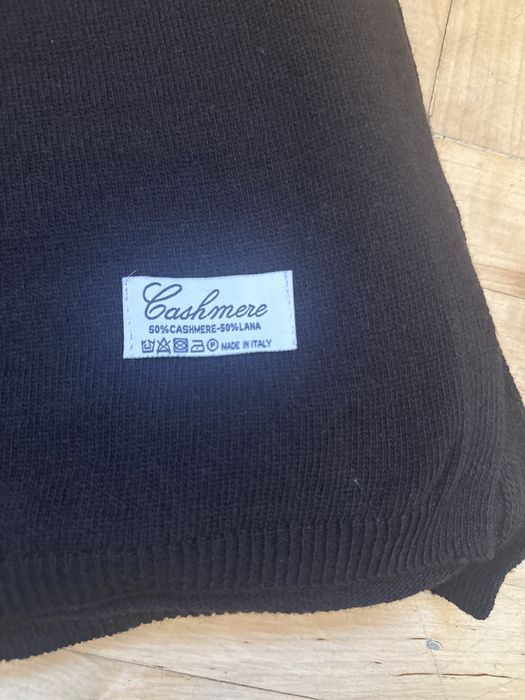 Czapka + szalik w pięknym ciemno czekoladowym kolorze