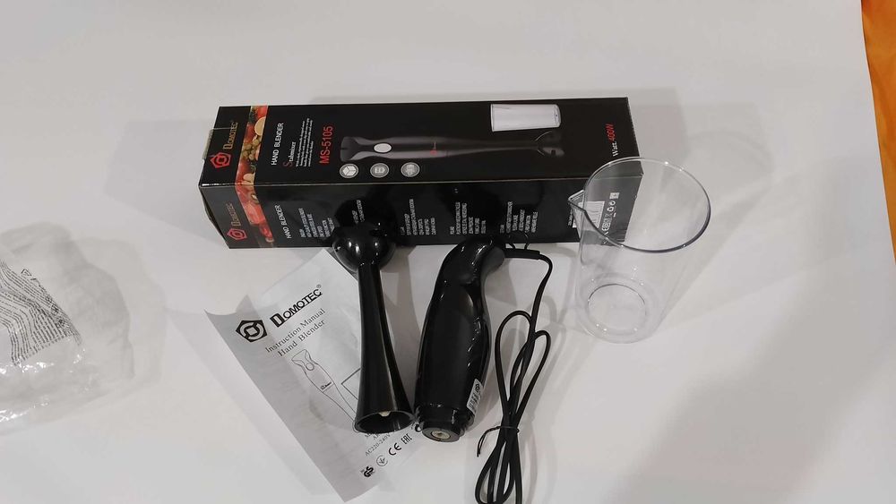 Блендер 400 W, Блендер ручной Ms-5105,Погружной блендер чорный пластик