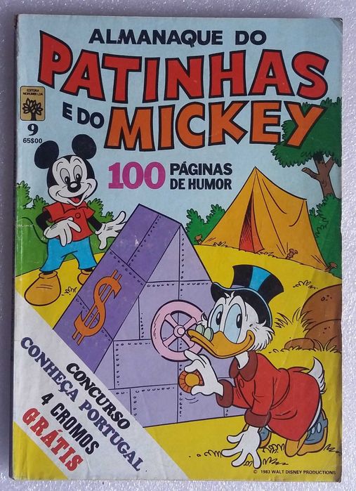 Almanaque So Patinhas E Do Mickey Nº 9 com cromos