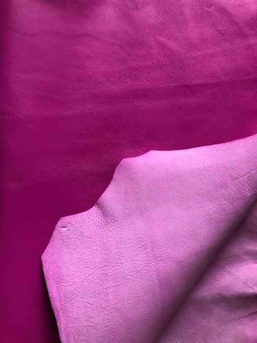 Натуральна шкіра .Малиновий колір