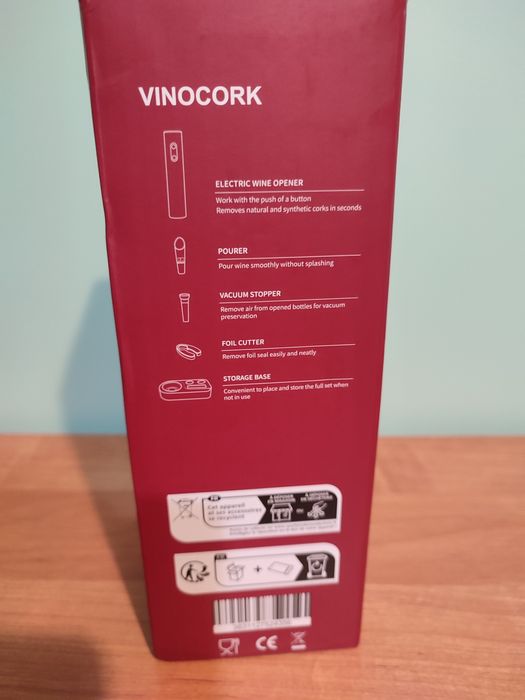 Vinocork elektryczny otwieracz do wina