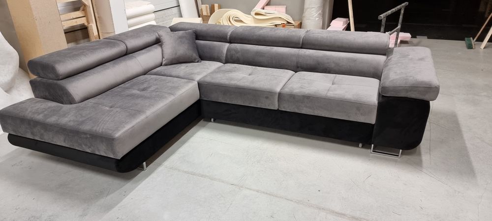 PROMOCJA!! Narożnik z funkcją spania I pojemnikiem