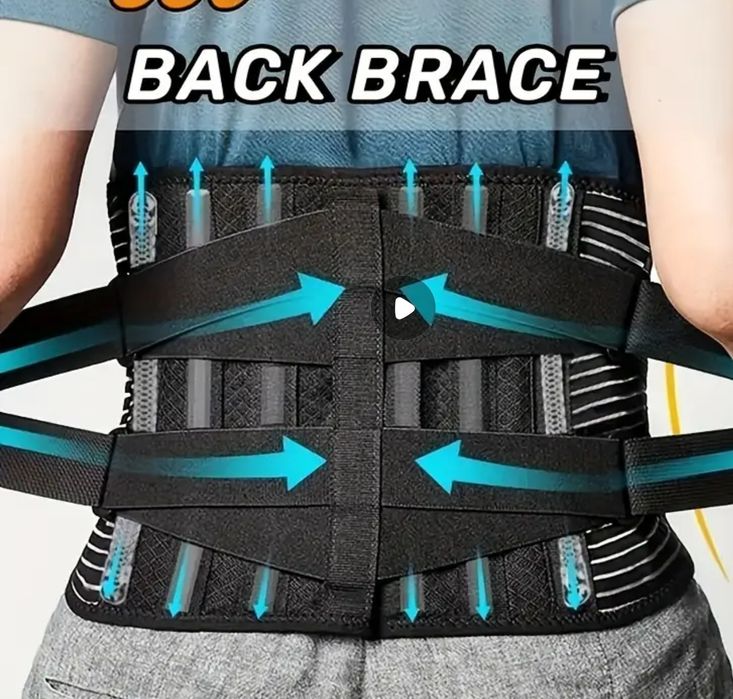 Бандаж/Корсет/Пояс для підтримки спини ортопедичний із ребрами жорстко