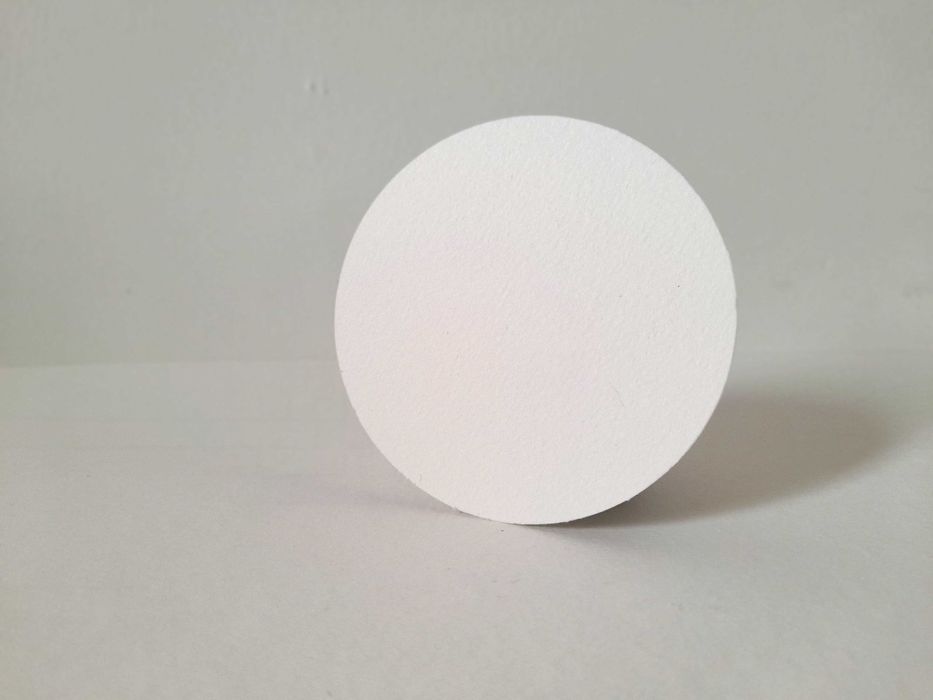 Cartões circulares em papel de aguarela