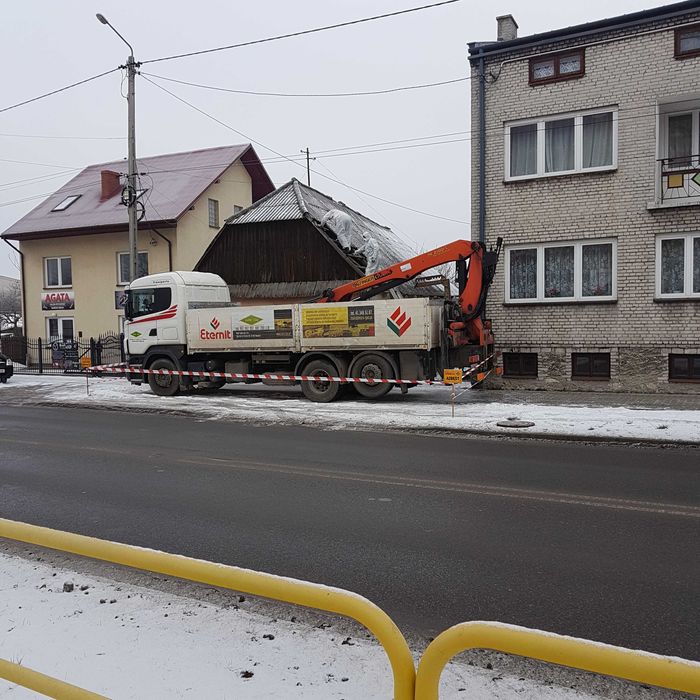Azbest usuwanie azbestu , eternitu,papy,demontaż,transport