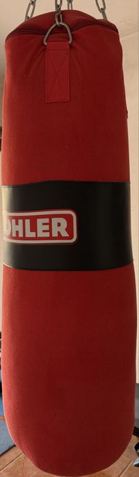 Saco boxe Kohler 90cm 30kg + pares luvas M
