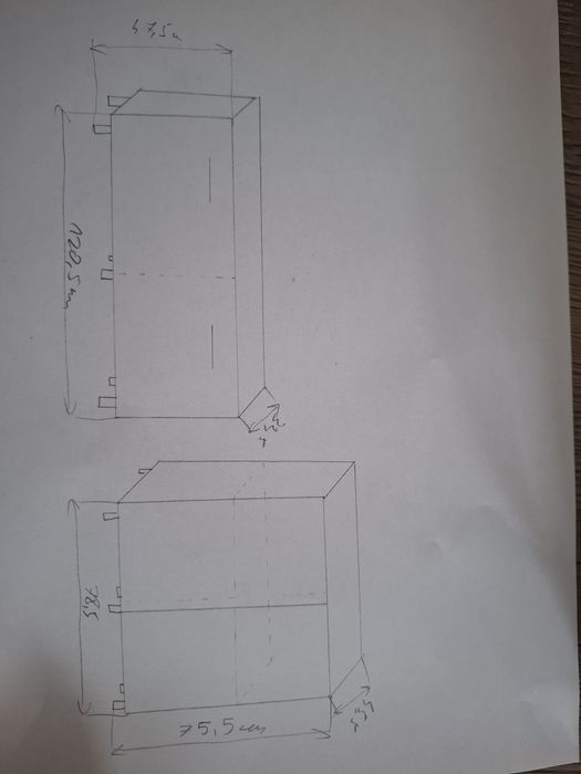 Meble do salonu. Witryna- barek + pod TV + komoda