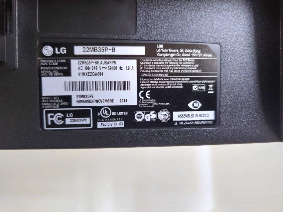 Монітор 22" LG 22mb35pe