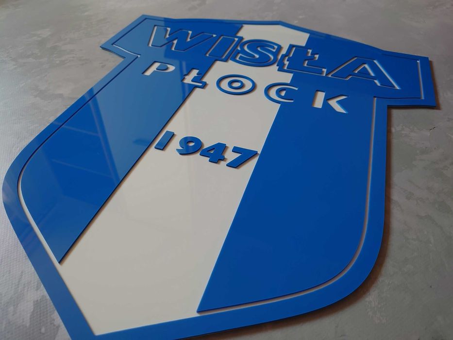 Wisła Płock herb na ścianę do pokoju salonu dla fana klubu 95cm