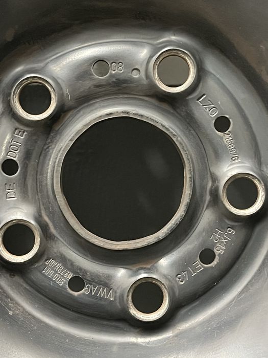Oryginalne felgi stalowe stalówki Volkswagen VW 15 cali 6jx15 et43 5x112