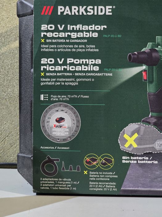 Bomba de ar 20v parkside