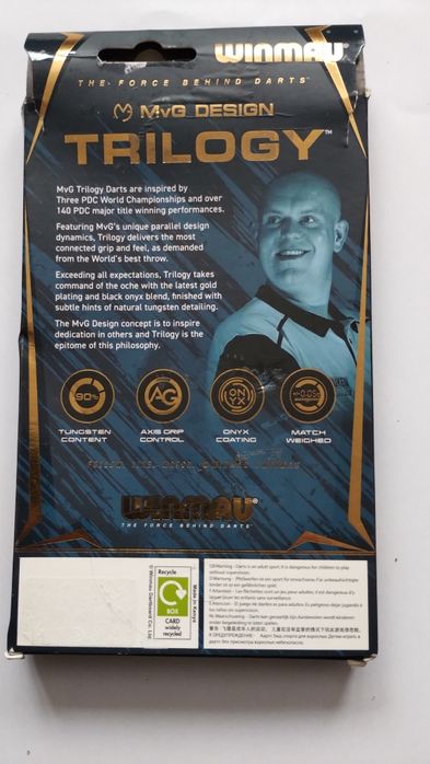 Lotki dart soft Winmau Michael van Gerven Trilogy 23.5 g 90%