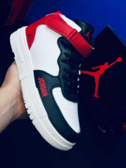 Мужские зимние кроссовки на меху Jordan натуральная кожа супер тёплые