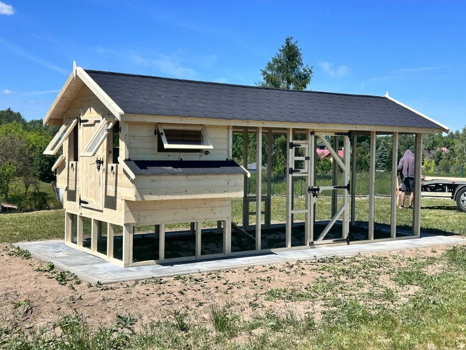 Kurnik z woliera 5x2