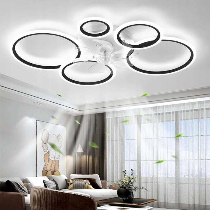 Wentylator sufitowy Lampa sufitowa LED 100x70cm PILOT ulga w gorące dni