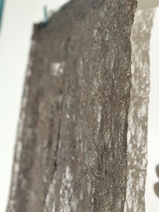 Legginsy czekolada koronka