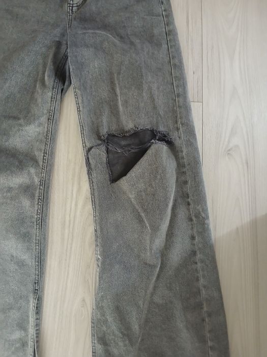 Spodnie wide leg bershka rozmiar L grey